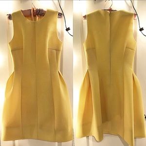 🌈Calvin Klein Yellow Tailored&Textured Dress🌈